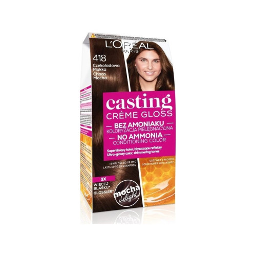 L'Oreal L’Oreal Paris Casting Creme Gloss färgkräm nr 418 Chokladmok... - Hårfärg