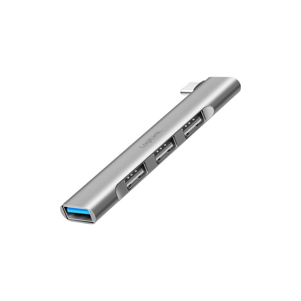 Produktbild för LogiLink USB 3.2 Gen1-hubb, 4-portar, USB-C, 1x USB3.0 AF, 3...