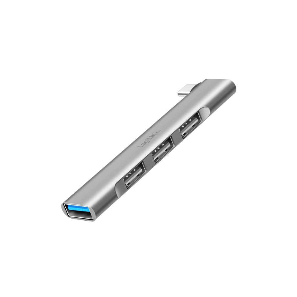 Produktbild för LogiLink USB 3.2 Gen1-hubb, 4-portar, USB-C, 1x USB3.0 AF, 3...