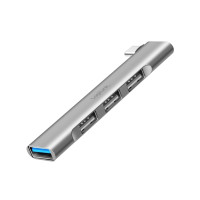 Produktbild för LogiLink USB 3.2 Gen1-hubb, 4-portar, USB-C, 1x USB3.0 AF, 3...