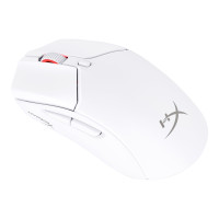 Produktbild för HyperX Pulsefire Haste 2 - mus - 2.4 GHz, Bluetooth 5.0, USB - vit