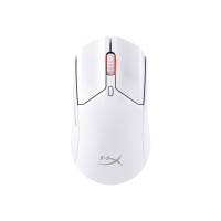 Produktbild för HyperX Pulsefire Haste 2 - mus - 2.4 GHz, Bluetooth 5.0, USB - vit