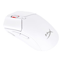 Produktbild för HyperX Pulsefire Haste 2 - mus - 2.4 GHz, Bluetooth 5.0, USB - vit