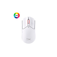 Produktbild för HyperX Pulsefire Haste 2 - mus - 2.4 GHz, Bluetooth 5.0, USB - vit