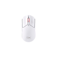 Produktbild för HyperX Pulsefire Haste 2 - mus - 2.4 GHz, Bluetooth 5.0, USB - vit