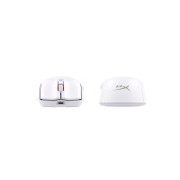 Produktbild för HyperX Pulsefire Haste 2 - mus - 2.4 GHz, Bluetooth 5.0, USB - vit