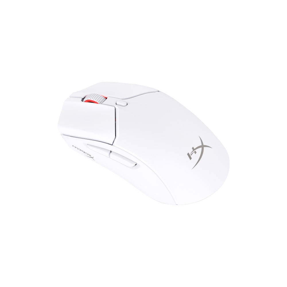 Produktbild för HyperX Pulsefire Haste 2 - mus - 2.4 GHz, Bluetooth 5.0, USB - vit