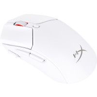 Produktbild för HyperX Pulsefire Haste 2 - mus - 2.4 GHz, Bluetooth 5.0, USB - vit