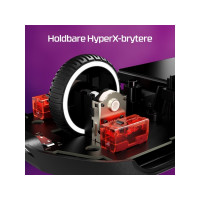 Produktbild för HyperX Pulsefire Haste 2 - mus - 2.4 GHz, Bluetooth 5.0, USB - vit