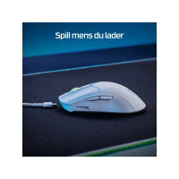 Produktbild för HyperX Pulsefire Haste 2 - mus - 2.4 GHz, Bluetooth 5.0, USB - vit