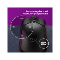 Produktbild för HyperX Pulsefire Haste 2 - mus - 2.4 GHz, Bluetooth 5.0, USB - vit