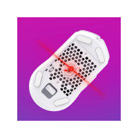 Produktbild för HyperX Pulsefire Haste 2 - mus - 2.4 GHz, Bluetooth 5.0, USB - vit