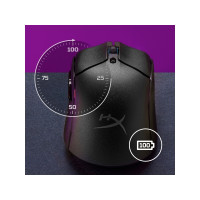 Produktbild för HyperX Pulsefire Haste 2 - mus - 2.4 GHz, Bluetooth 5.0, USB - vit