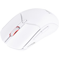 Produktbild för HyperX Pulsefire Haste 2 - mus - 2.4 GHz, Bluetooth 5.0, USB - vit