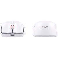 Produktbild för HyperX Pulsefire Haste 2 - mus - 2.4 GHz, Bluetooth 5.0, USB - vit