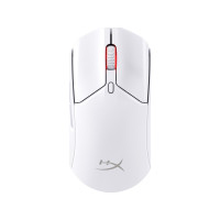 Produktbild för HyperX Pulsefire Haste 2 - mus - 2.4 GHz, Bluetooth 5.0, USB - vit