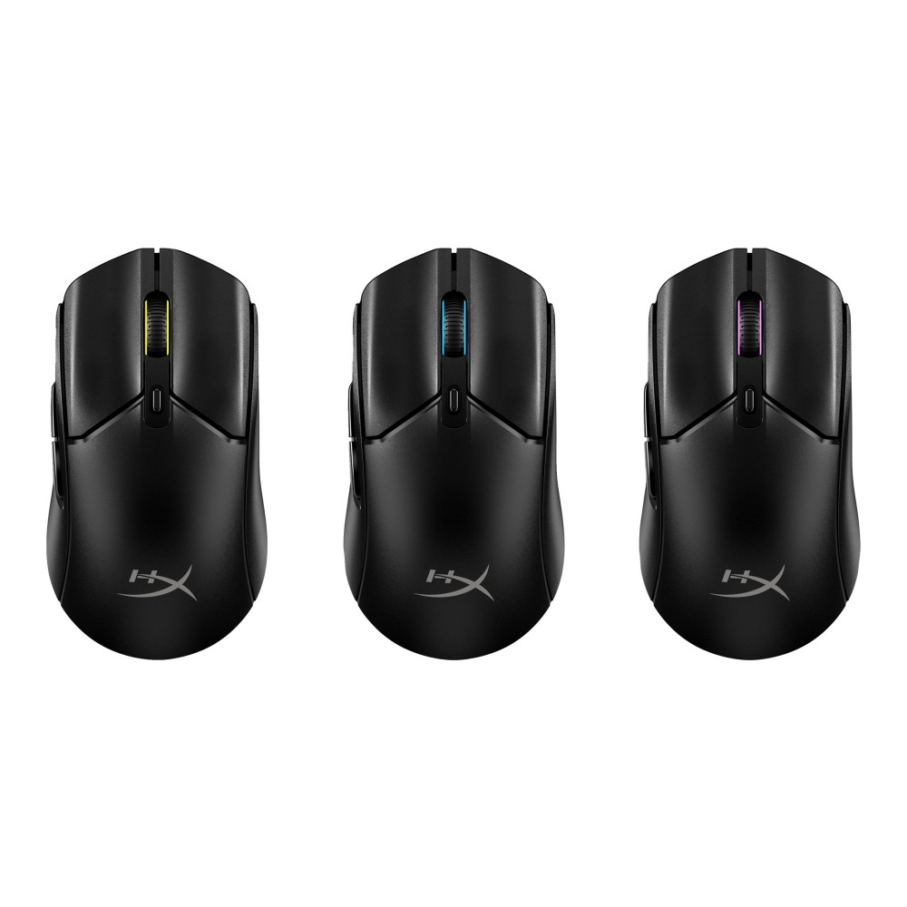 Produktbild för HyperX Pulsefire Haste 2 - mus - 2.4 GHz, Bluetooth 5.2, USB 2.0 - svart