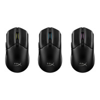 Produktbild för HyperX Pulsefire Haste 2 - mus - 2.4 GHz, Bluetooth 5.2, USB 2.0 - svart