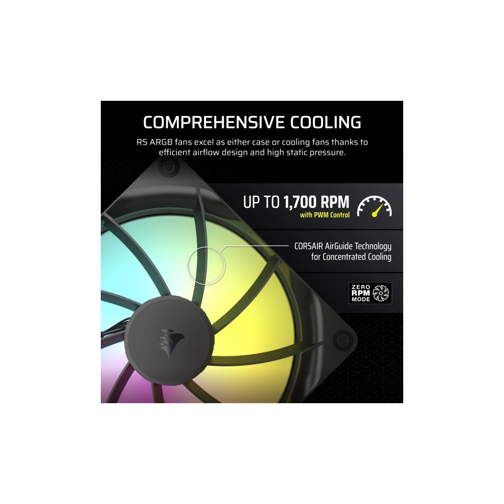 Produktbild för CORSAIR RS140 ARGB - lådfläkt