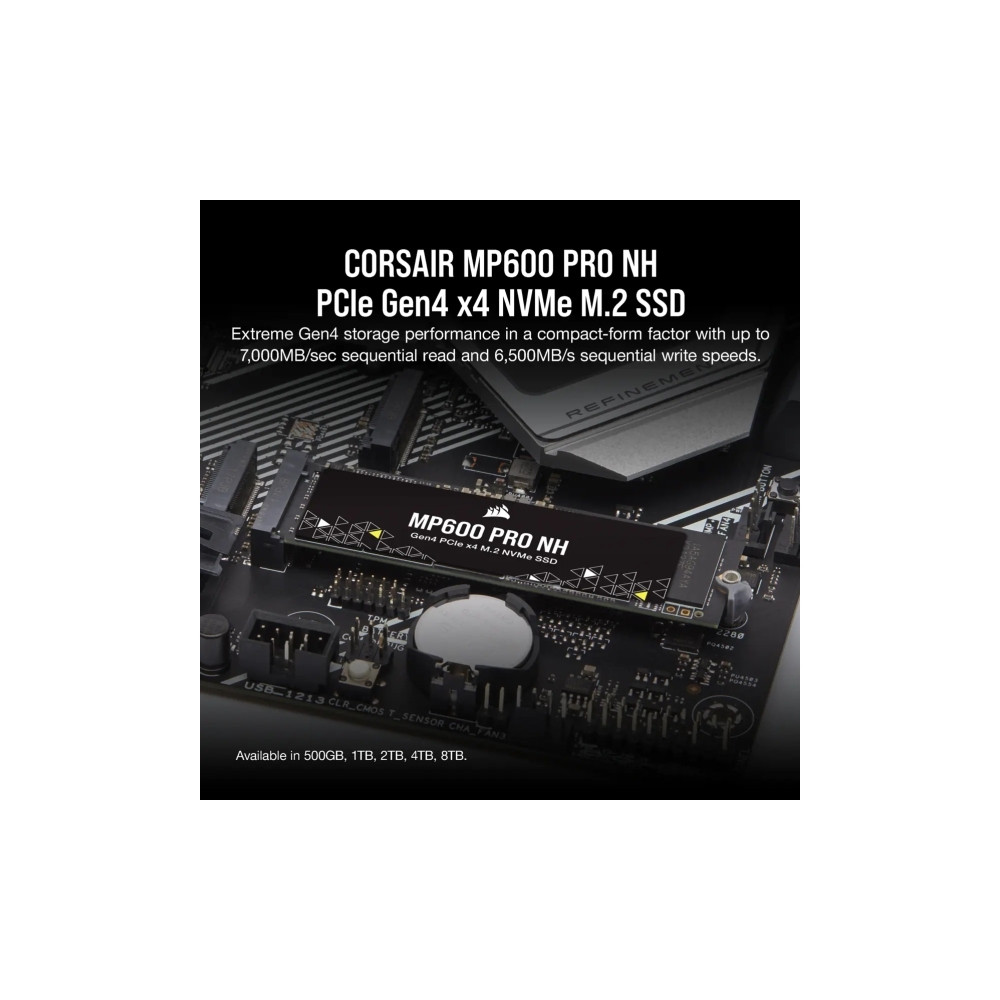 Produktbild för CORSAIR MP600 PRO NH - SSD - 1 TB - PCIe 4.0 x4 (NVMe)
