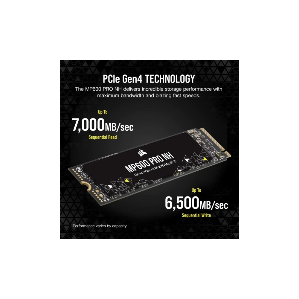 Produktbild för CORSAIR MP600 PRO NH - SSD - 1 TB - PCIe 4.0 x4 (NVMe)