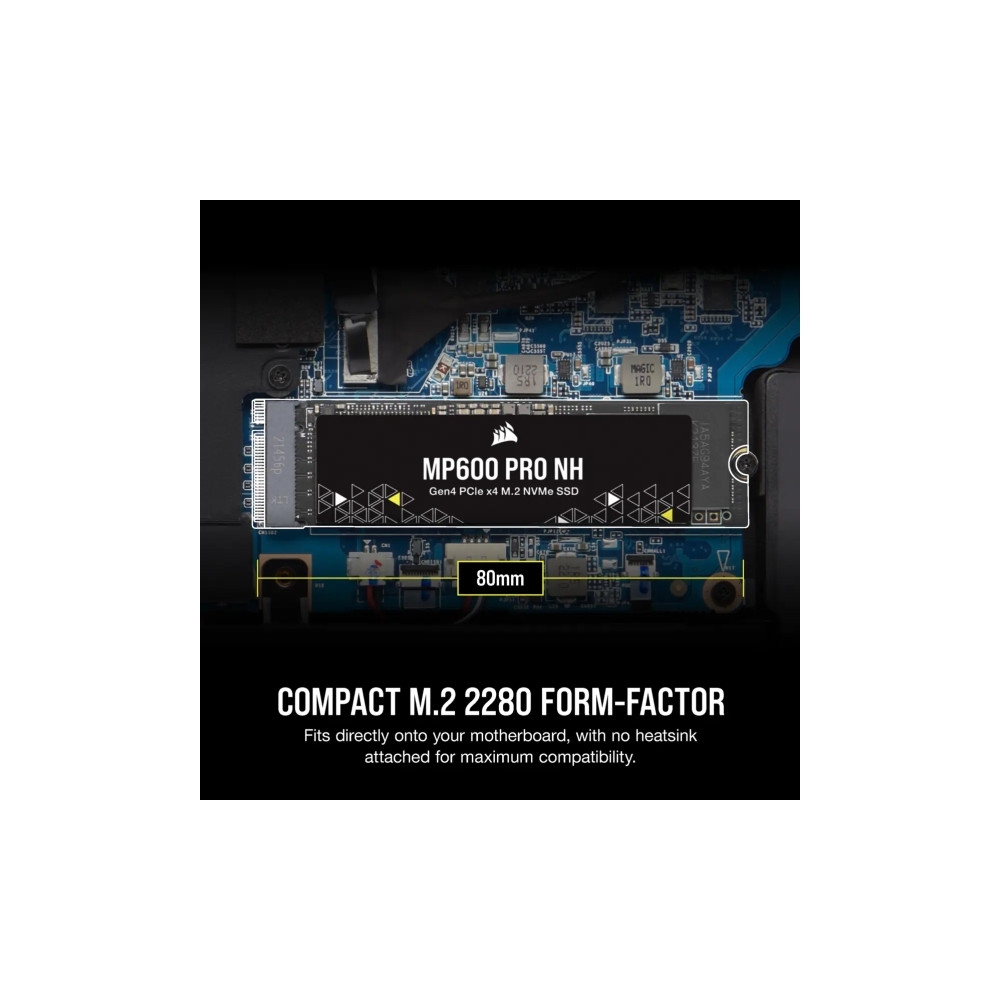 Produktbild för CORSAIR MP600 PRO NH - SSD - 1 TB - PCIe 4.0 x4 (NVMe)