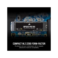 Produktbild för CORSAIR MP600 PRO NH - SSD - 1 TB - PCIe 4.0 x4 (NVMe)