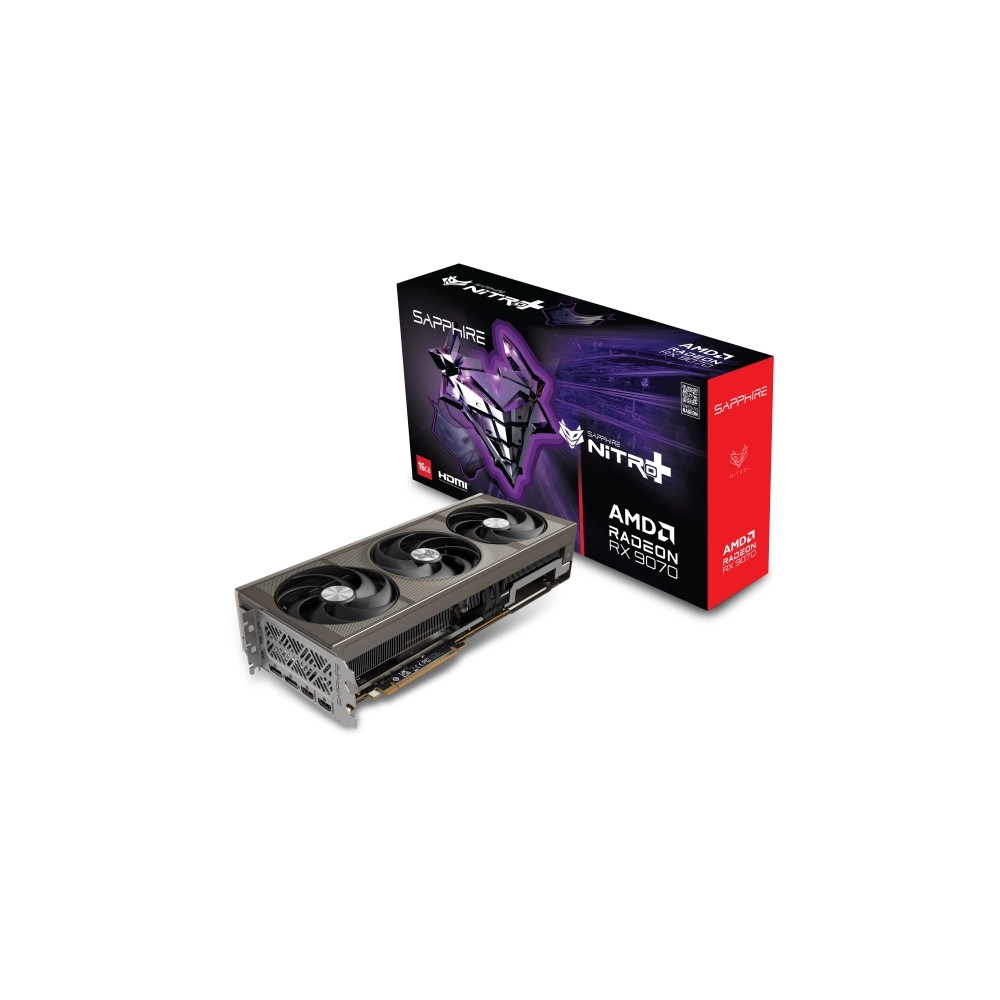 Produktbild för Sapphire NITRO+ Radeon RX 9070 - grafikkort - Radeon RX 9070 - 16 GB