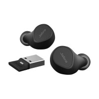Produktbild för Jabra Evolve2 Buds MS - True wireless-hörlurar med mikrofon - USB-A via Bluetooth-adapter