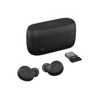 Produktbild för Jabra Evolve2 Buds MS - True wireless-hörlurar med mikrofon - USB-A via Bluetooth-adapter