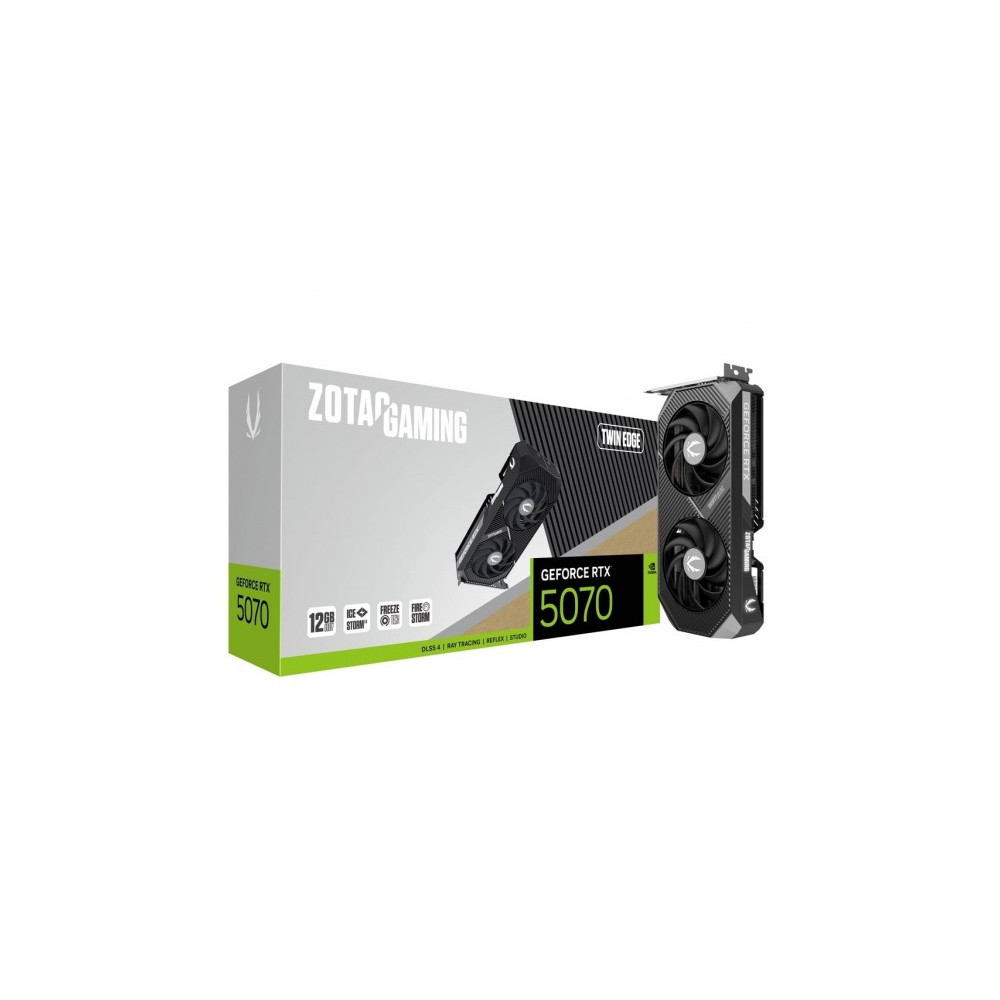 Produktbild för ZOTAC GAMING GeForce RTX 5070 Twin Edge - grafikkort - GeForce RTX 5070 - 12 GB