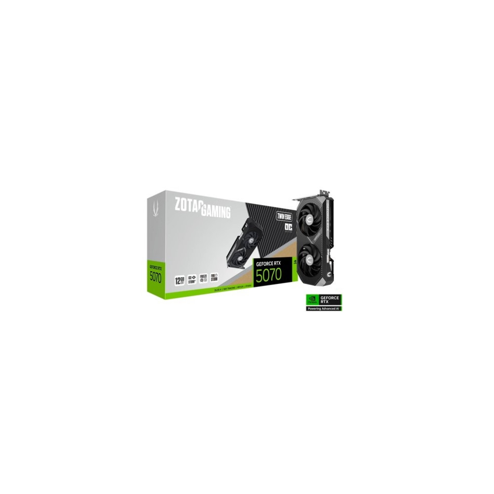 Produktbild för ZOTAC GAMING GeForce RTX 5070 Twin Edge - grafikkort - GeForce RTX 5070 - 12 GB
