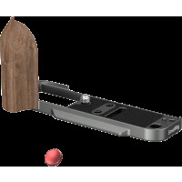 Produktbild för SmallRig 5668 L-Shaped Mount Plate w Wooden Handle for FUJIFILM X-T30 / T30 II / T30 III Charcoal