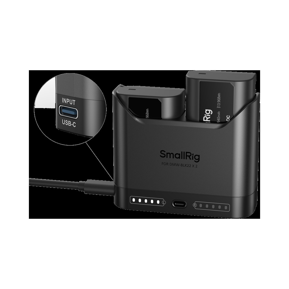 Produktbild för SmallRig 5492 Camera Battery Charger for DMW-BLK22