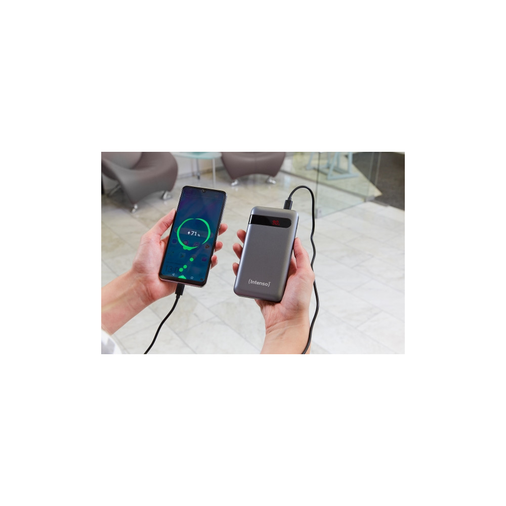 Produktbild för Intenso Powerbank PD10000 strömförsörjningsbank - Li-pol - 24 pin USB-C