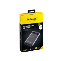 Produktbild för Intenso Powerbank PD10000 strömförsörjningsbank - Li-pol - 24 pin USB-C