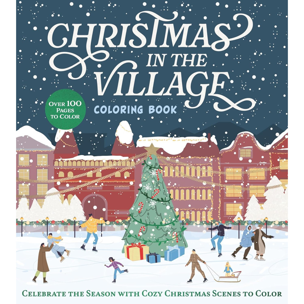Produktbild för Christmas in the Village Coloring Book: Celebrate the Season with Cozy Christmas Scenes to Color (häftad, eng)