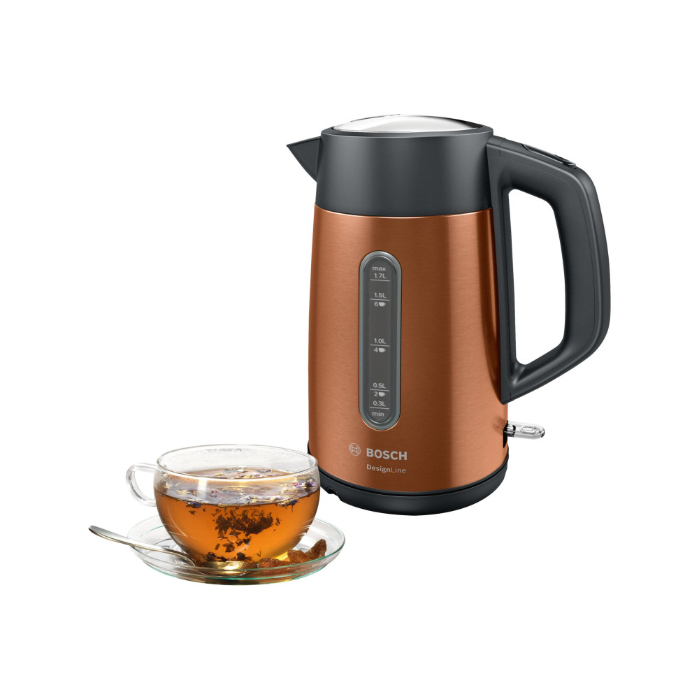 Produktbild för Bosch DesignLine TWK4P439 - vattenkokare - koppar