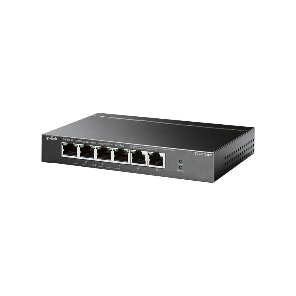 Produktbild för TP-Link TL-SF1006P - V1 - switch - 6 portar - ohanterad