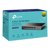 Produktbild för TP-Link TL-SF1006P - V1 - switch - 6 portar - ohanterad
