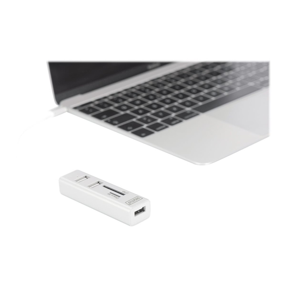 Produktbild för DIGITUS DA-70243 - hubb - 3 portar