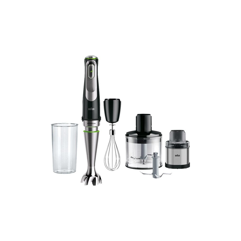 Produktbild för Braun Multiquick 9 MQ 9138XI - handmixer - premiumsvart/borstat rostfritt stål