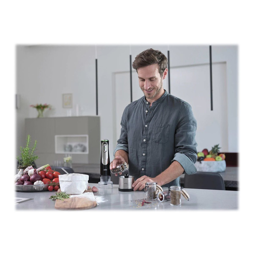 Produktbild för Braun Multiquick 9 MQ 9138XI - handmixer - premiumsvart/borstat rostfritt stål