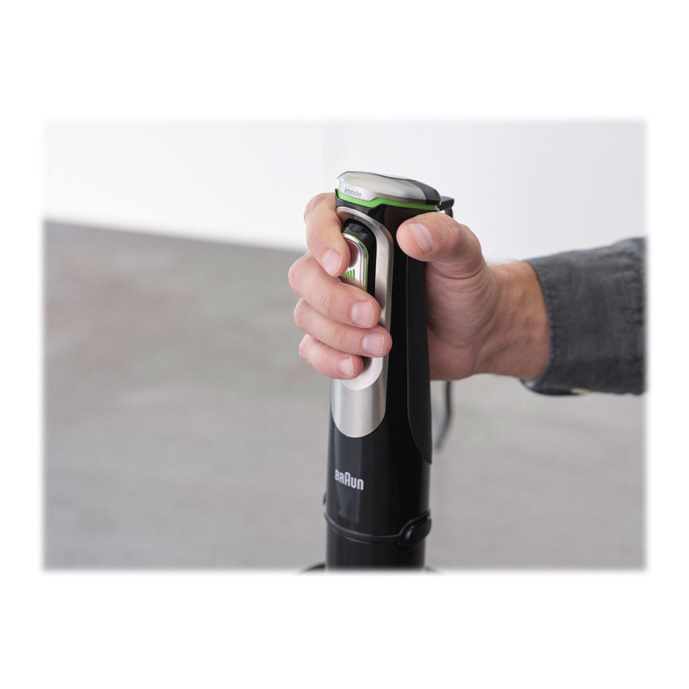 Produktbild för Braun Multiquick 9 MQ 9138XI - handmixer - premiumsvart/borstat rostfritt stål