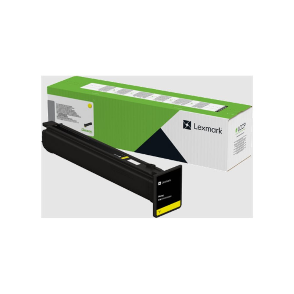 Produktbild för Lexmark - gul - original - tonerkassett - LCCP, LRP