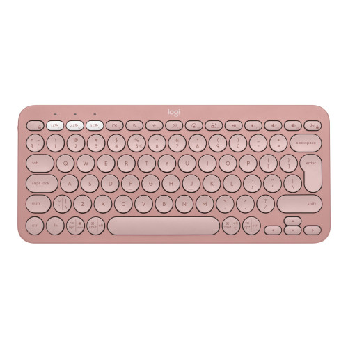 Logitech Logitech Pebble Keys 2 K380s - tangentbord - QWERTY - USA, internationellt - tonal rose Inmatningsenhet