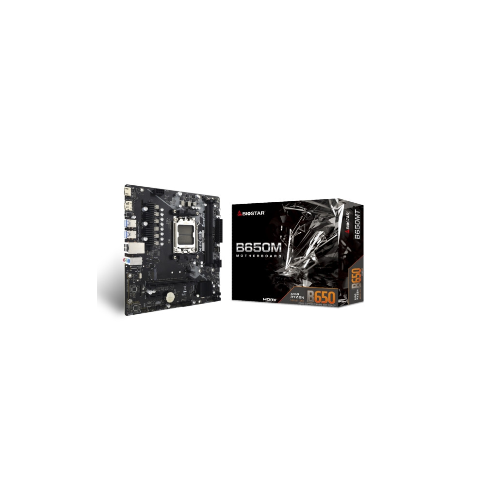 Produktbild för Biostar B650MT - moderkort - micro ATX - Socket AM5 - AMD B650