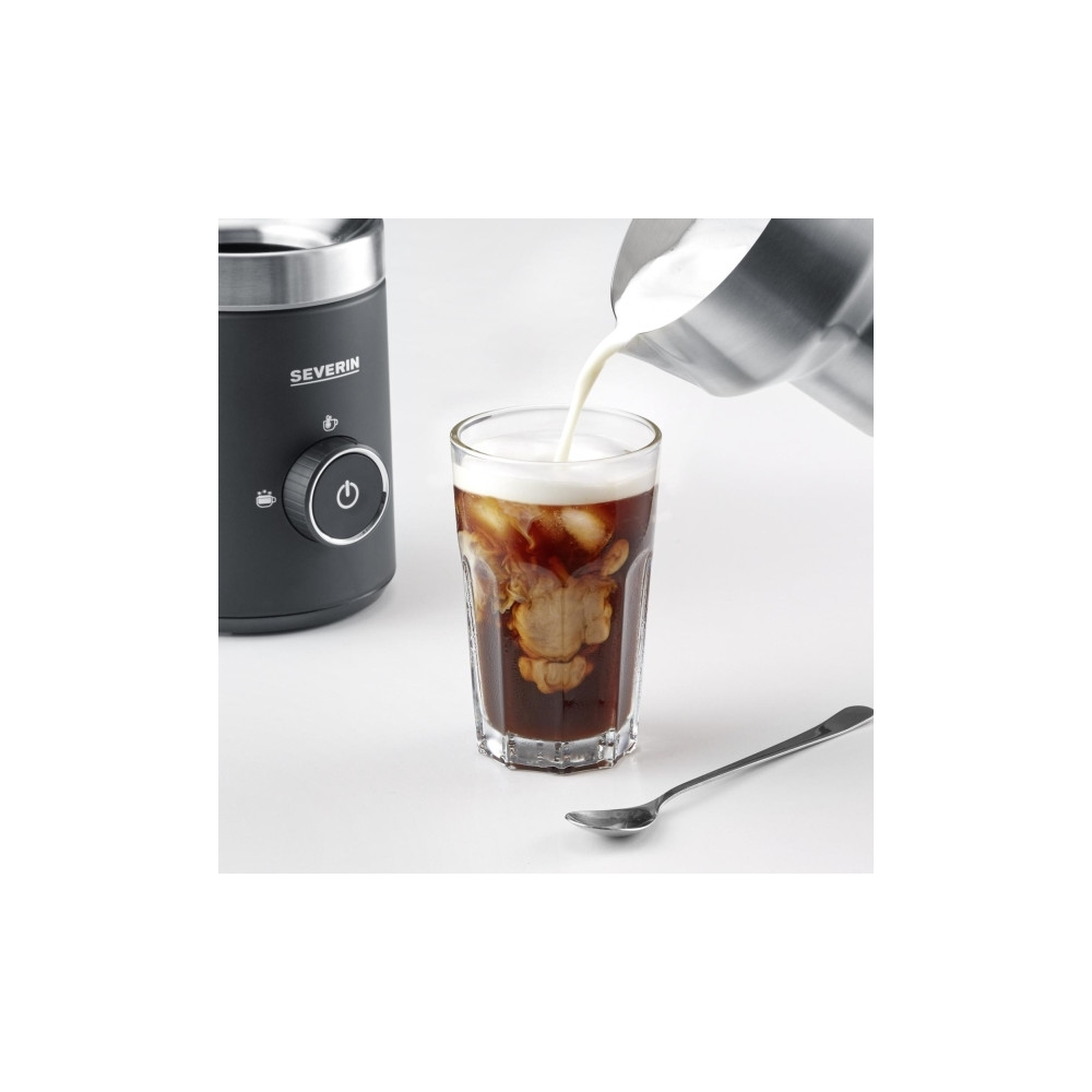 Produktbild för SEVERIN SM 3586 Spuma 700 - mjölkskummare - borstat stål/svart
