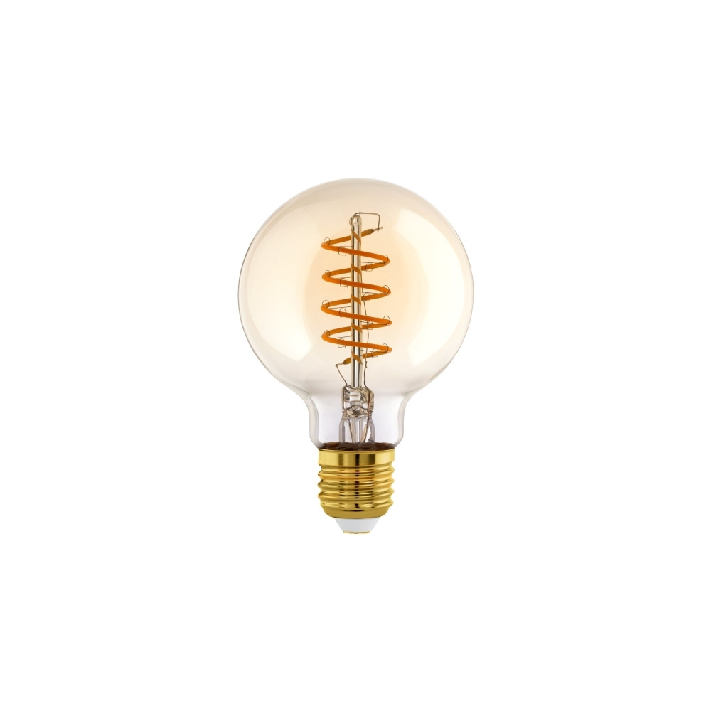 Produktbild för Eglo - LED-glödlampa med filament - form: G95 - E27 - 4 W - varmt vitt ljus - 2200 K