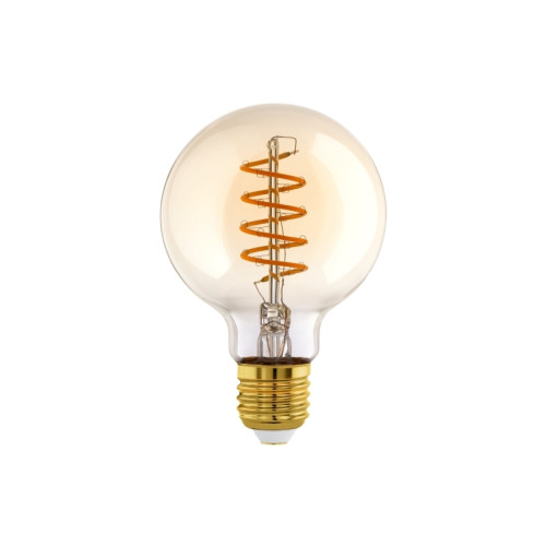 EGLO Eglo - LED-glödlampa med filament - form: G95 - E27 - 4 W - varmt vitt ljus - 2200 K